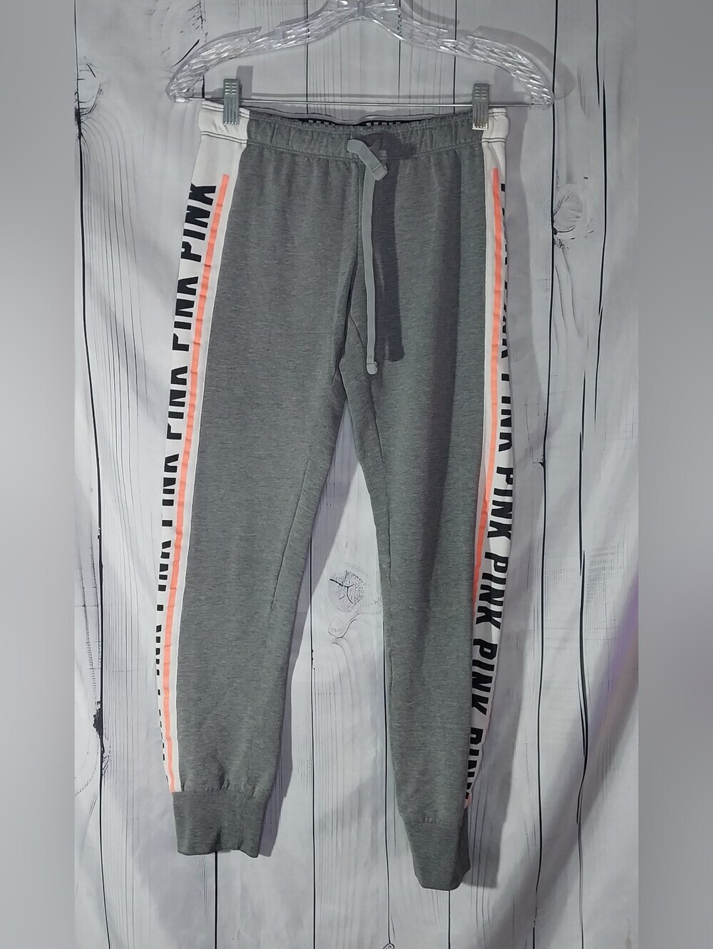 Victoris's Secret PINK Campus Athleisure Y2K Style Gray Jogger Pants